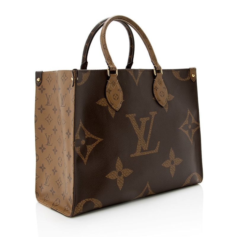 Louis Vuitton Giant Monogram Canvas Onthego MM Tote (SHF-20807)