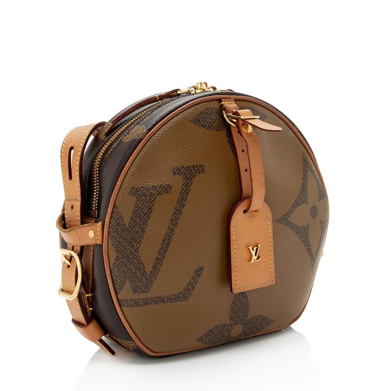 Louis Vuitton Giant Reverse Monogram Canvas Boite Chapeau Souple MM Shoulder Bag (SHF-JuvghO)