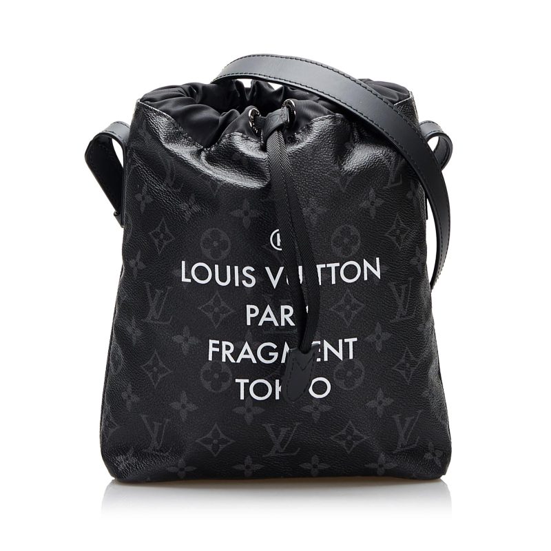 Louis Vuitton LV X Fragment Monogram Eclipse Bucket Bag (SHG-MQ6c0d) - Image 8