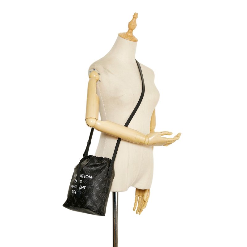 Louis Vuitton LV X Fragment Monogram Eclipse Bucket Bag (SHG-MQ6c0d) - Image 4