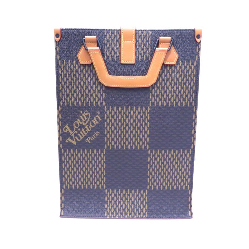 Louis Vuitton LV x Nigo Giant Damier Ebene Monogram Mini Tote (SHG-36730) - Image 2