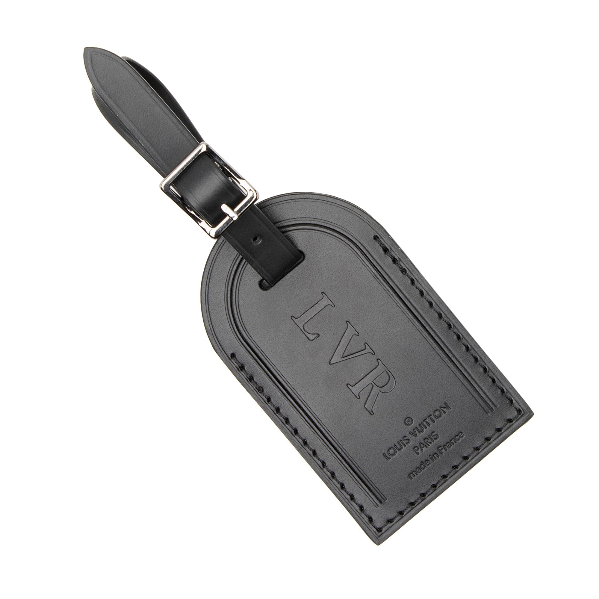 Louis Vuitton Leather Luggage Tag (SHF-vGlw4Q) - Image 3