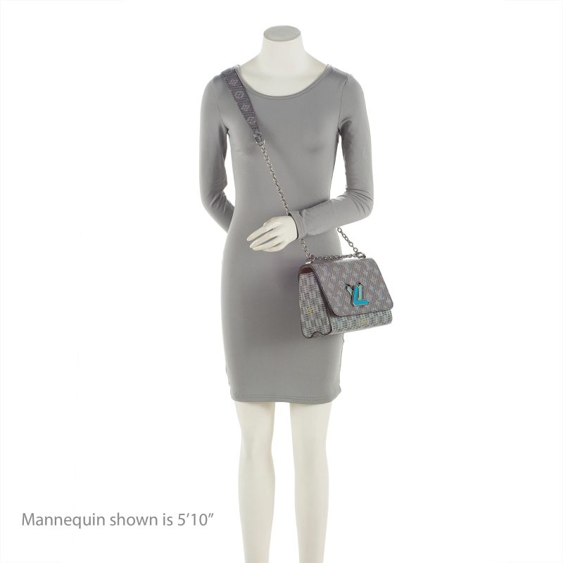 Louis Vuitton Leather Pop Twist MM Shoulder Bag (SHF-23070) - Image 4