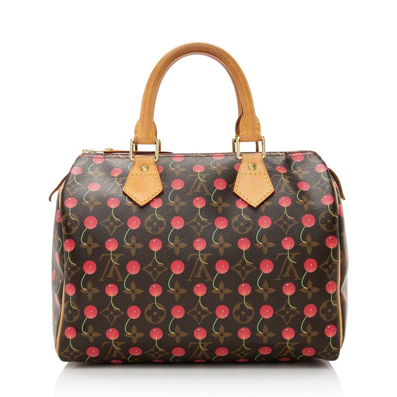 Louis Vuitton Limited Edition Cerises Speedy 25 Satchel (SHF-22166) - Image 2