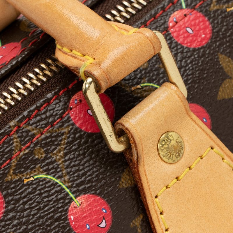 Louis Vuitton Limited Edition Cerises Speedy 25 Satchel (SHF-22166) - Image 11