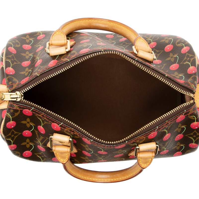 Louis Vuitton Limited Edition Cerises Speedy 25 Satchel (SHF-22166) - Image 5