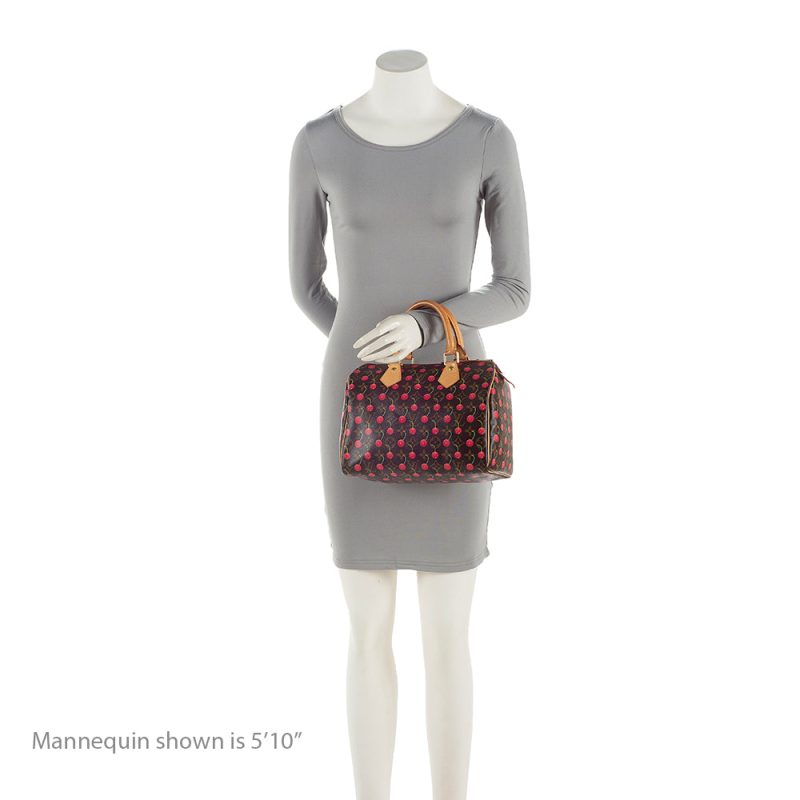 Louis Vuitton Limited Edition Cerises Speedy 25 Satchel (SHF-22166) - Image 3
