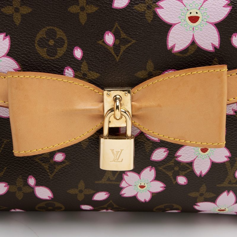 Louis Vuitton Limited Edition Cherry Blossom Sac Retro Satchel (SHF-22743) - Image 8