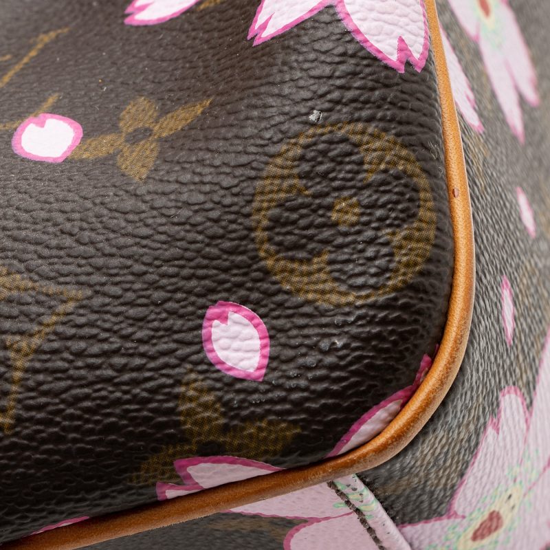 Louis Vuitton Limited Edition Cherry Blossom Sac Retro Satchel (SHF-22743) - Image 10