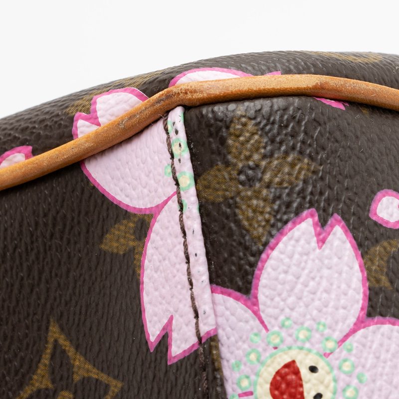 Louis Vuitton Limited Edition Cherry Blossom Sac Retro Satchel (SHF-22743) - Image 11