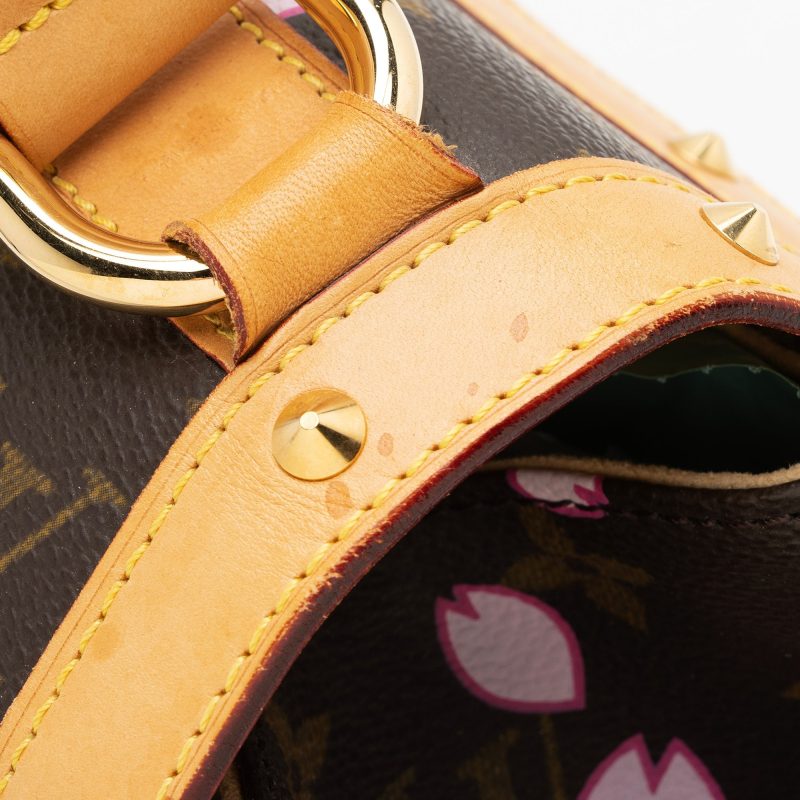 Louis Vuitton Limited Edition Cherry Blossom Sac Retro Satchel (SHF-22743) - Image 17