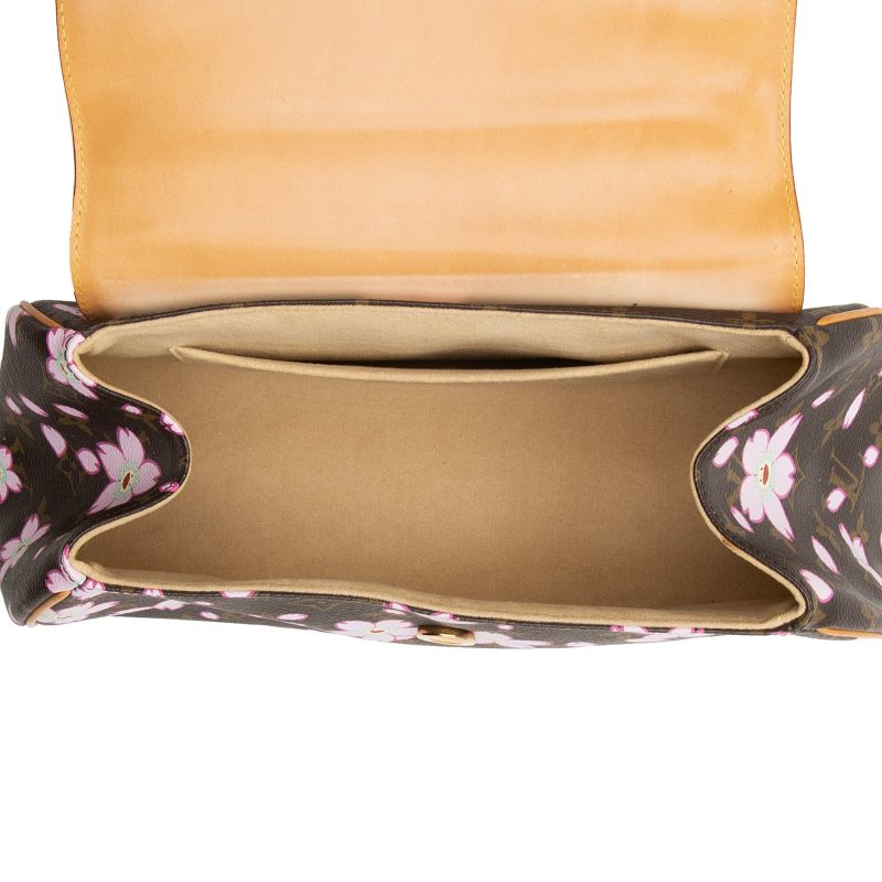 Louis Vuitton Limited Edition Cherry Blossom Sac Retro Satchel (SHF-22743) - Image 6