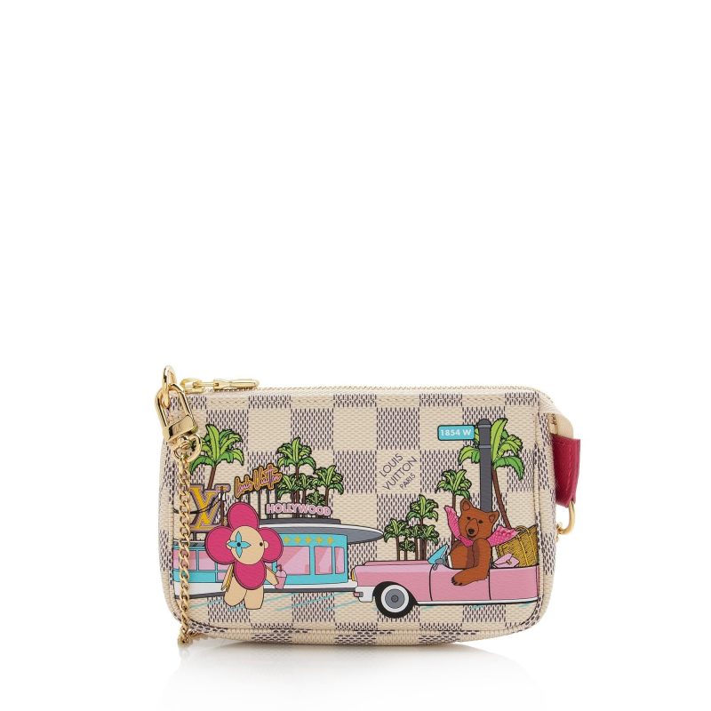 Louis Vuitton Limited Edition Damier Azur Animation Hollywood Mini Pochette Accessoires (SHF-22690) - Image 9