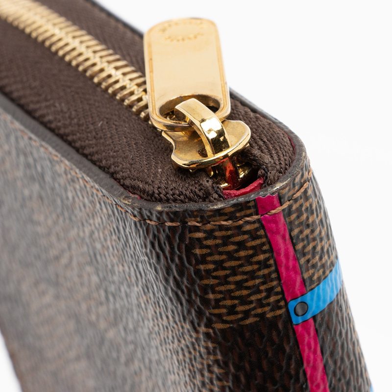 Louis Vuitton Limited Edition Damier Ebene Animation Vivienne Roller Coaster Zip (SHF-C3yTqI) - Image 10