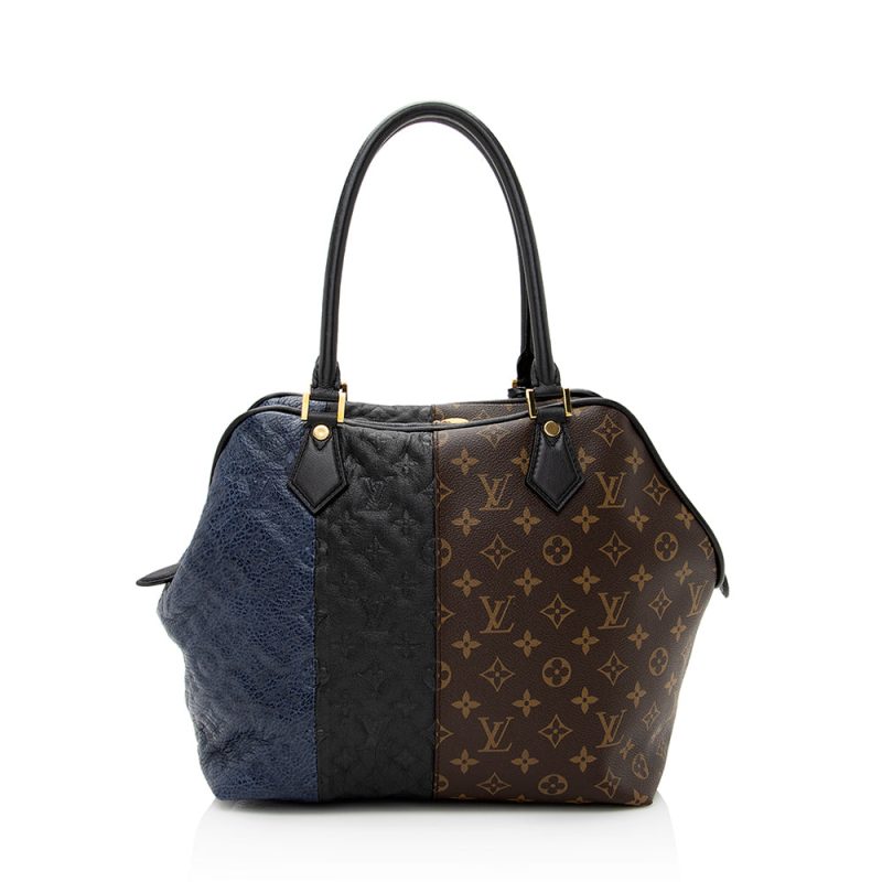 Louis Vuitton Limited Edition Monogram Blocks Zipped Tote (SHF-21473) - Image 2