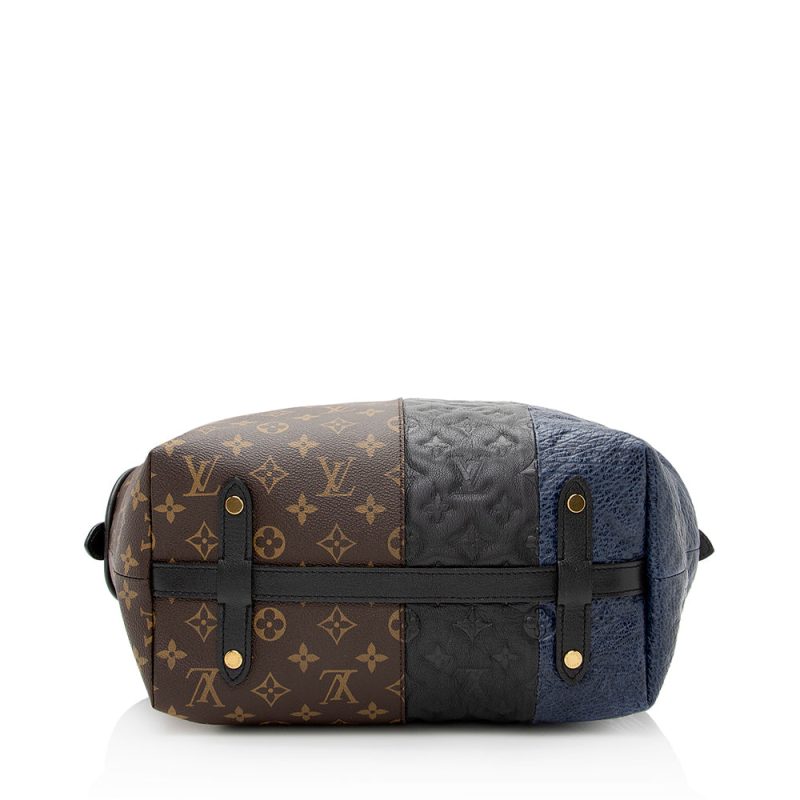 Louis Vuitton Limited Edition Monogram Blocks Zipped Tote (SHF-21473) - Image 3
