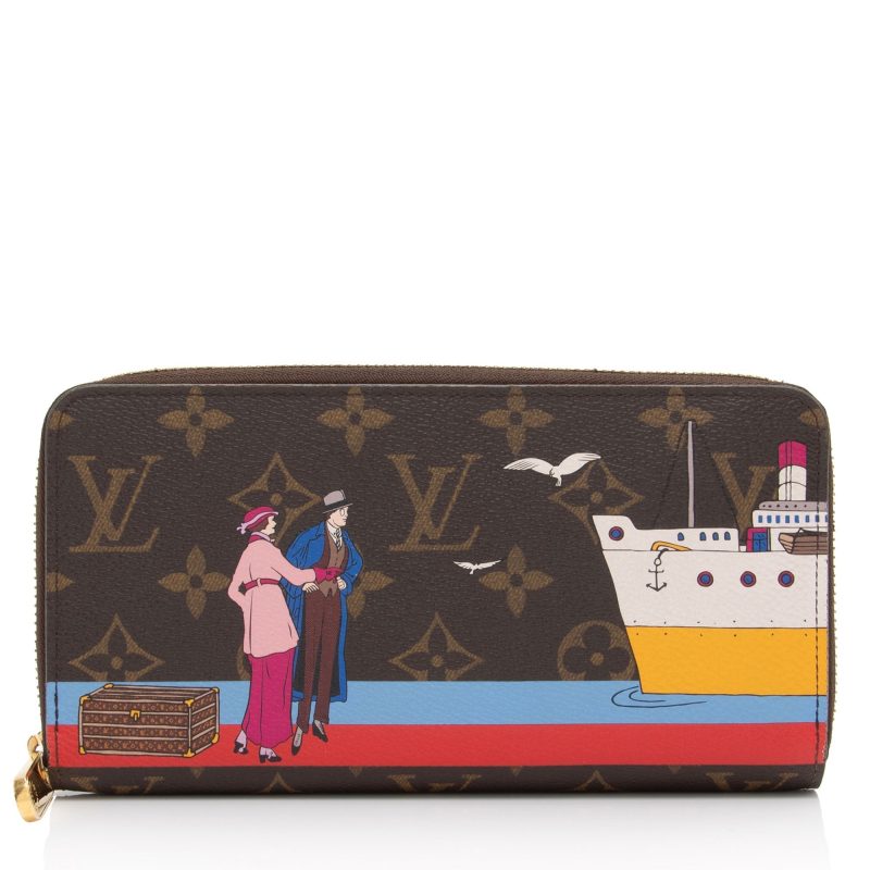 Louis Vuitton Limited Edition Monogram Canvas Animation Transatlantic Zippy Wallet (SHF-xi7jMF) - Image 13