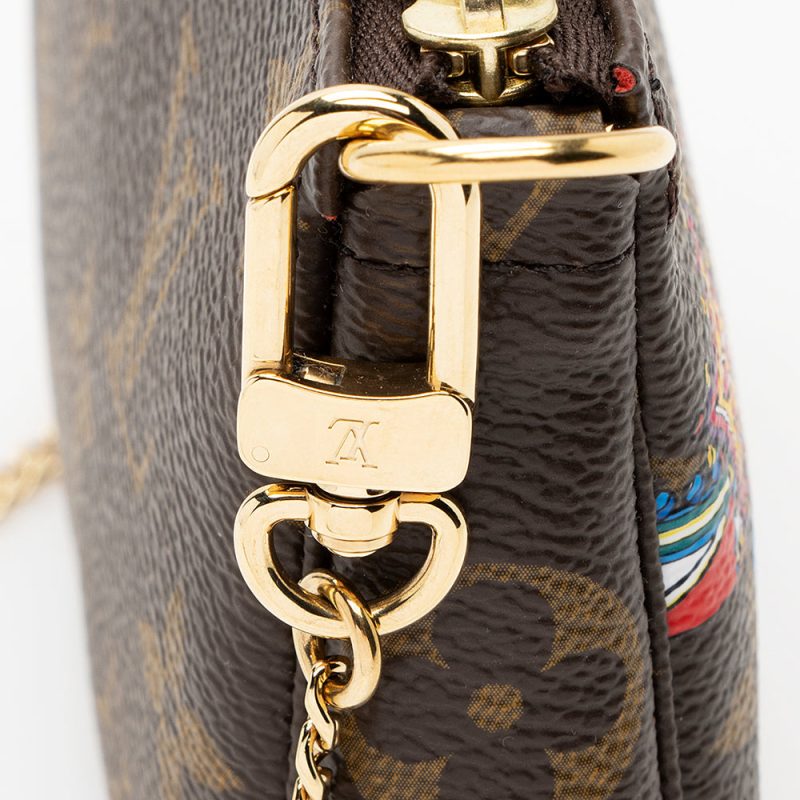 Louis Vuitton Limited Edition Monogram Canvas Bumper Car Mini Pochette Accessoires (SHF-19665) - Image 9