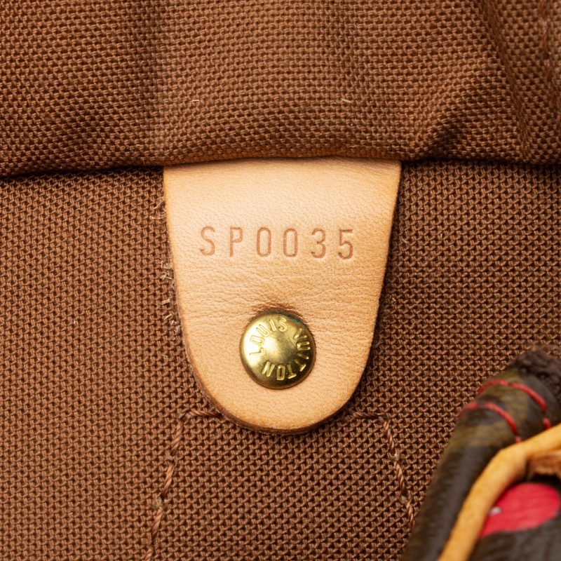 Louis Vuitton Limited Edition Monogram Canvas Cerises Speedy 25 Satchel (SHF-CSMshZ) - Image 5