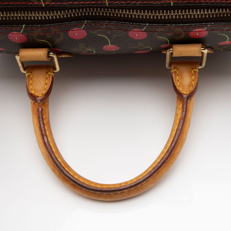 Louis Vuitton Limited Edition Monogram Canvas Cerises Speedy 25 Satchel (SHF-CSMshZ) - Image 18