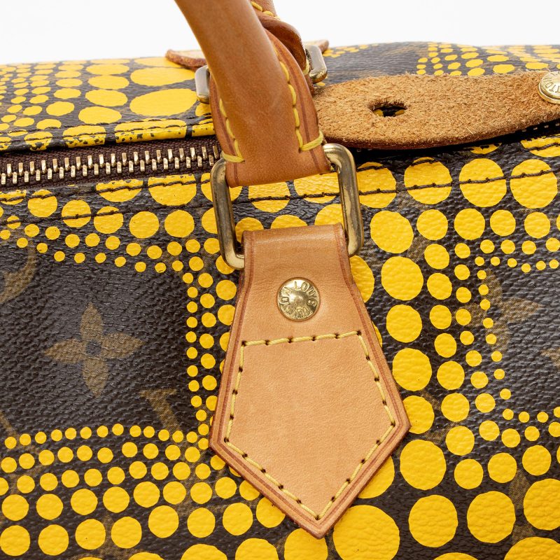 Louis Vuitton Limited Edition Monogram Canvas Kusama Speedy 30 Satchel (SHF-22942) - Image 18
