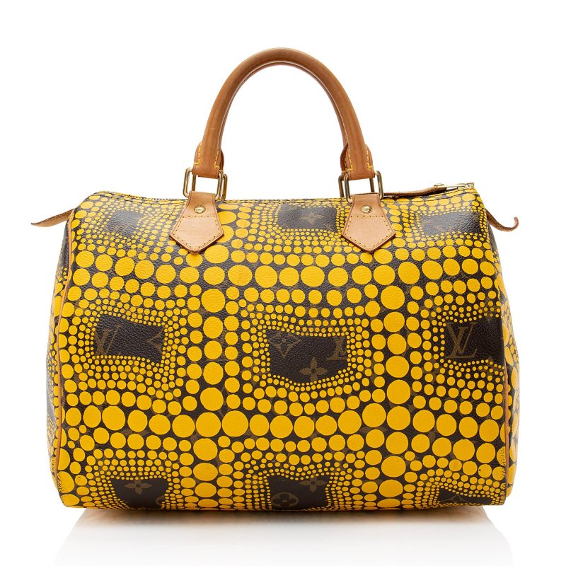 Louis Vuitton Limited Edition Monogram Canvas Kusama Speedy 30 Satchel (SHF-22942) - Image 20