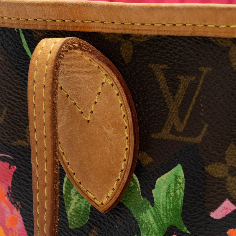Louis Vuitton Limited Edition Monogram Canvas Roses Neverfull MM Tote (SHF-08P0EY) - Image 11