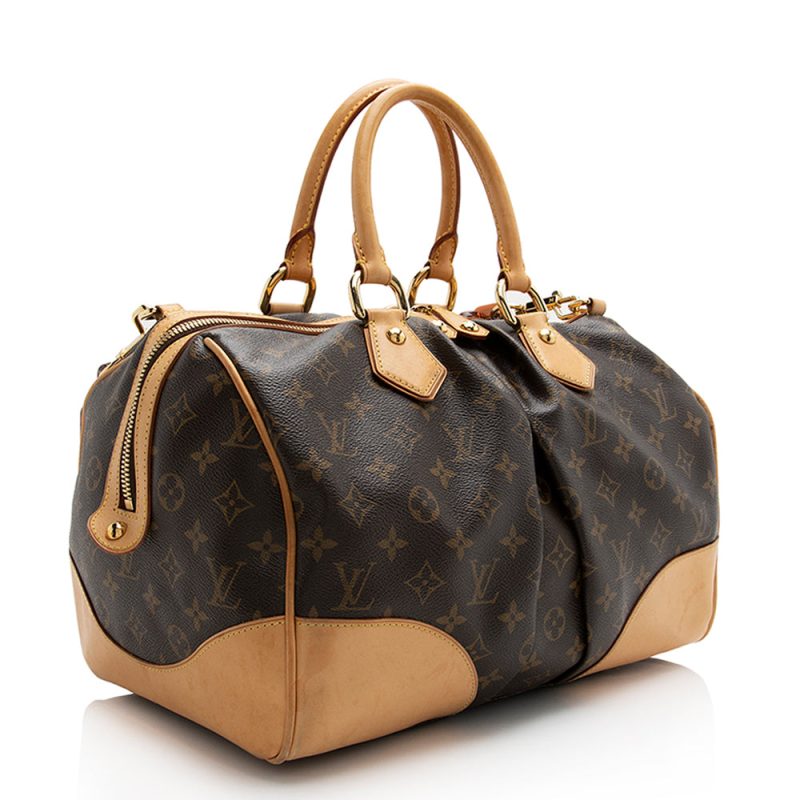 Louis Vuitton Limited Edition Monogram Canvas Stephen Satchel (SHF-22078)