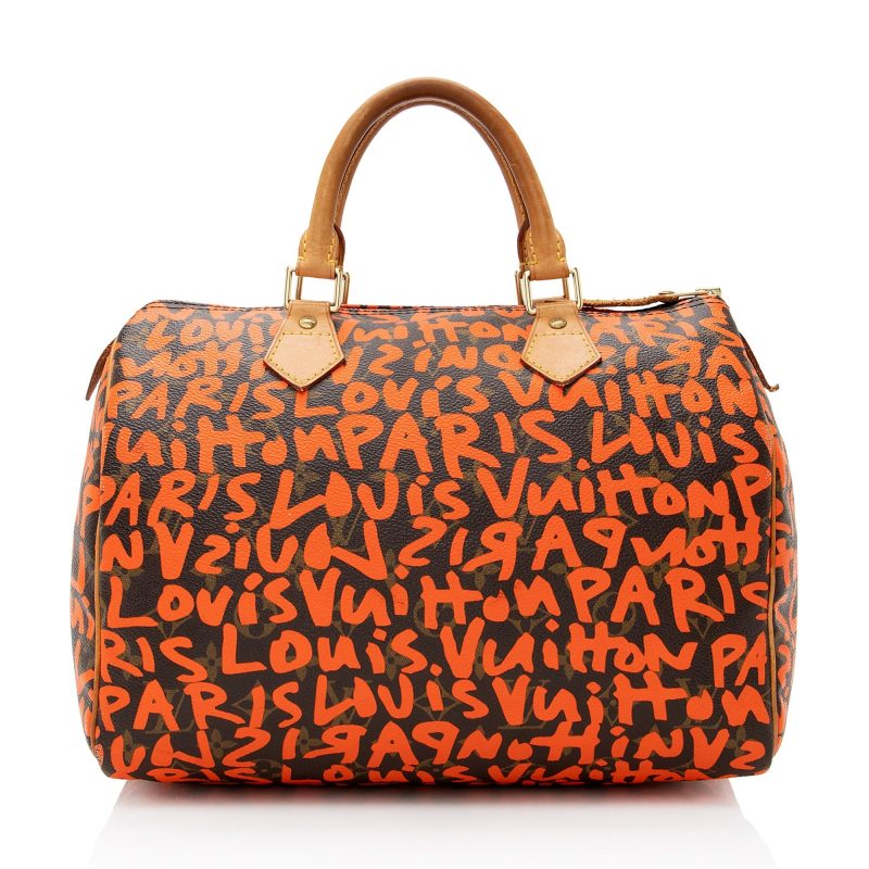 Louis Vuitton Limited Edition Monogram Graffiti Speedy 30 Satchel (SHF-22943) - Image 20