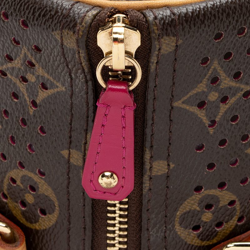 Louis Vuitton Limited Edition Monogram Canvas Perforated Speedy 30 Satchel (SHF-20760) - Image 8