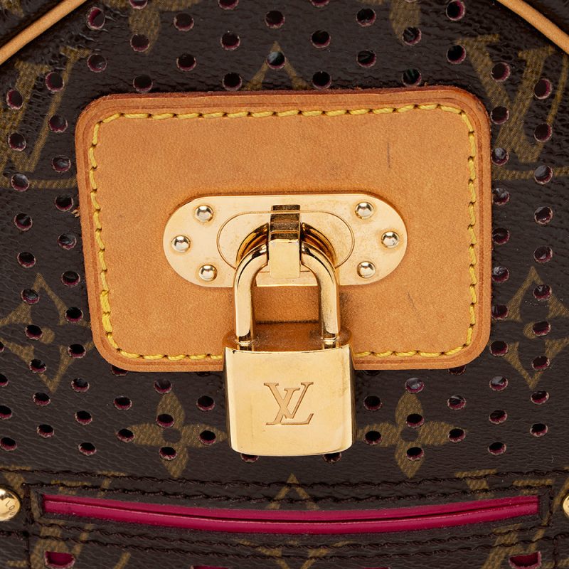 Louis Vuitton Limited Edition Monogram Canvas Perforated Speedy 30 Satchel (SHF-20760) - Image 15