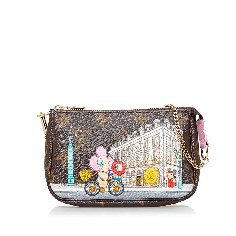 Louis Vuitton Limited Edition Vivienne Mini Monogram Pochette Accessoires (SHG-Ndr7pH) - Image 9