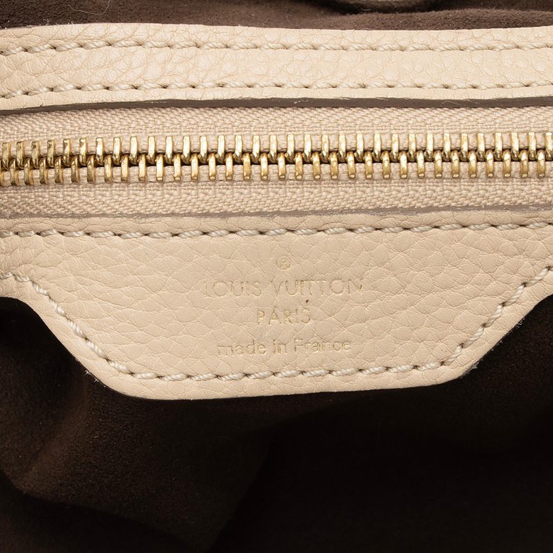 Louis Vuitton Mahina Leather L Hobo (SHF-f8hOUF) - Image 7