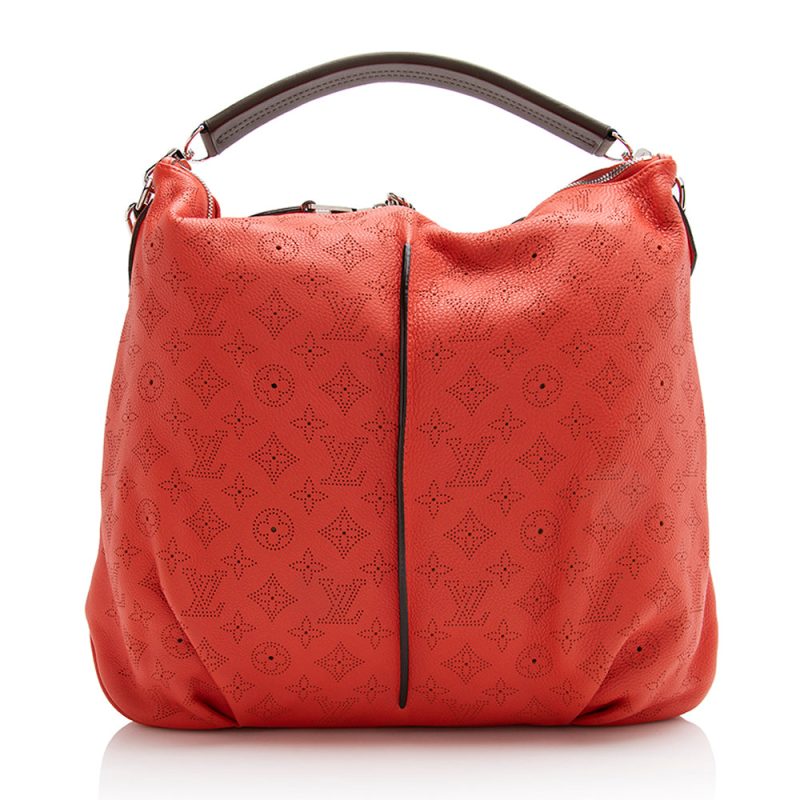 Louis Vuitton Mahina Leather Selene MM Shoulder Bag (SHF-22122) - Image 2