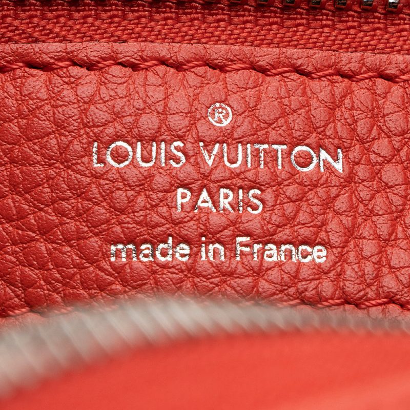 Louis Vuitton Mahina Leather Selene MM Shoulder Bag (SHF-22122) - Image 8