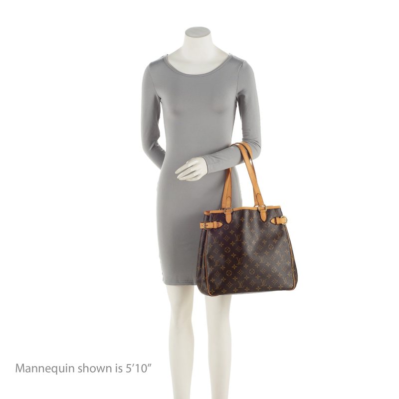 Louis Vuitton Monogram Canvas Batignolles Vertical Tote (SHF-22448) - Image 4