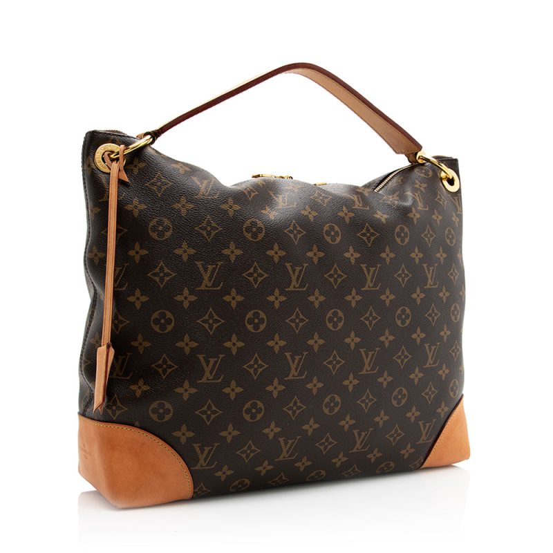 Louis Vuitton Monogram Canvas Berri MM Shoulder Bag (SHF-20906)