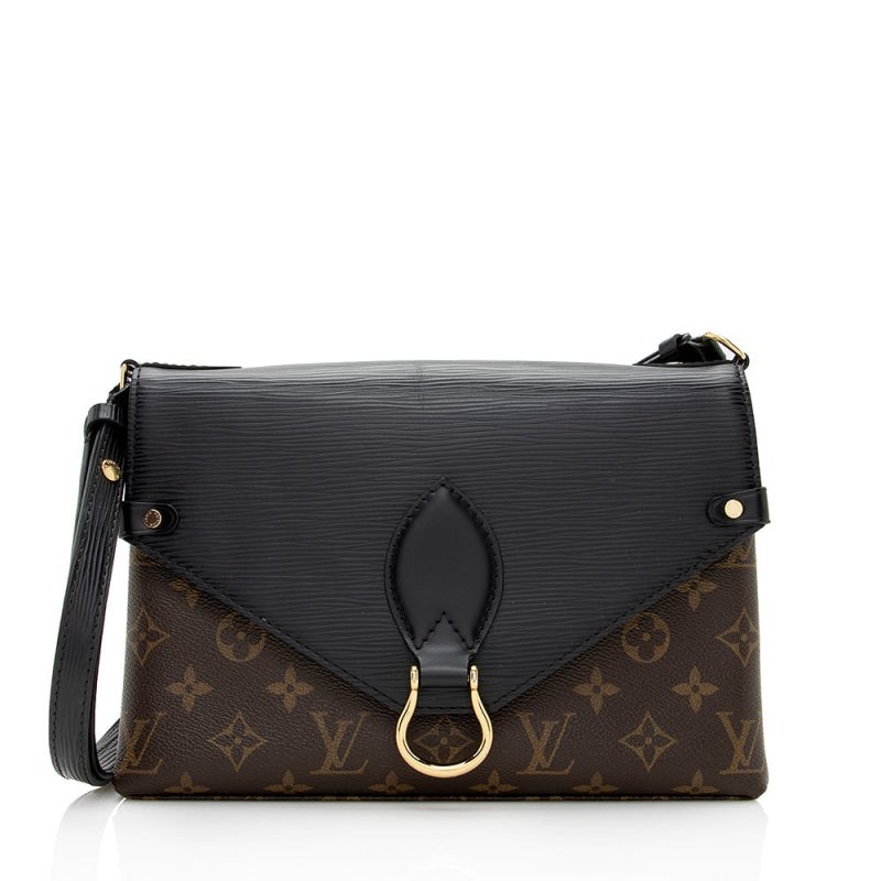 Louis Vuitton Monogram Canvas Epi Leather Saint Michel Shoulder Bag (SHF-20291) - Image 15