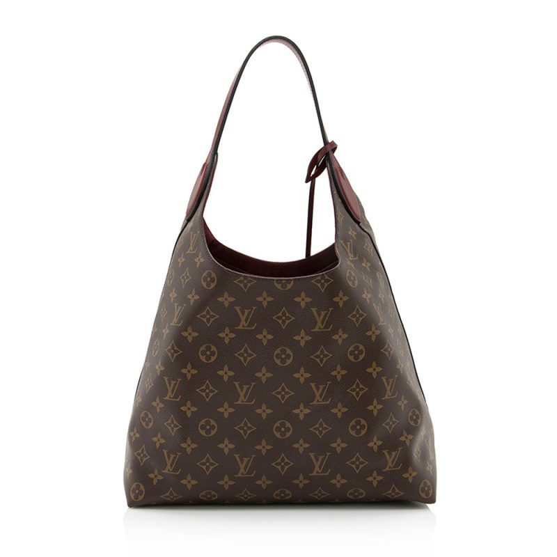 Louis Vuitton Monogram Canvas Flower Hobo (SHF-21532) - Image 2