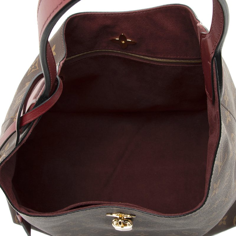 Louis Vuitton Monogram Canvas Flower Hobo (SHF-21532) - Image 6
