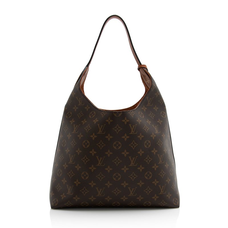 Louis Vuitton Monogram Canvas Flower Hobo (SHF-22168) - Image 2