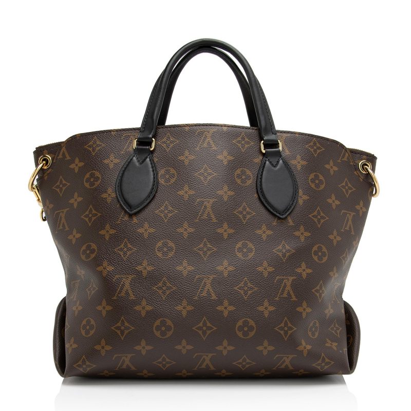 Louis Vuitton Monogram Canvas Flower MM Zip Tote (SHF-Kg9eLW) - Image 2