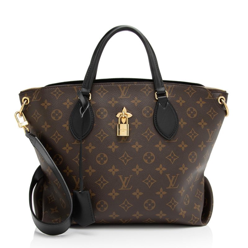 Louis Vuitton Monogram Canvas Flower MM Zip Tote (SHF-Kg9eLW) - Image 19