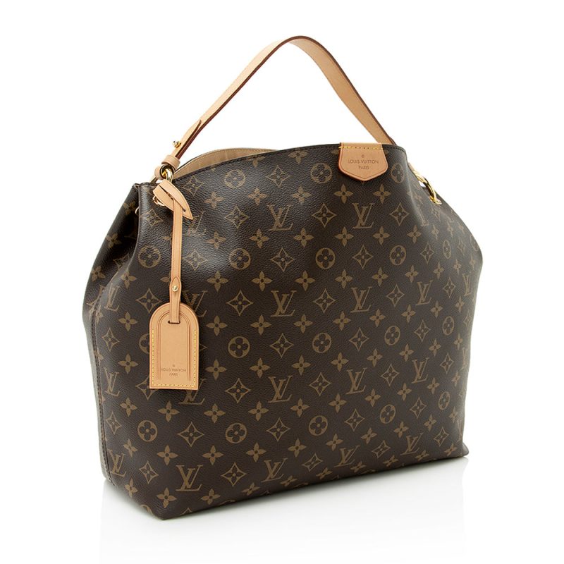 Louis Vuitton Monogram Canvas Graceful MM Hobo (SHF-21715)