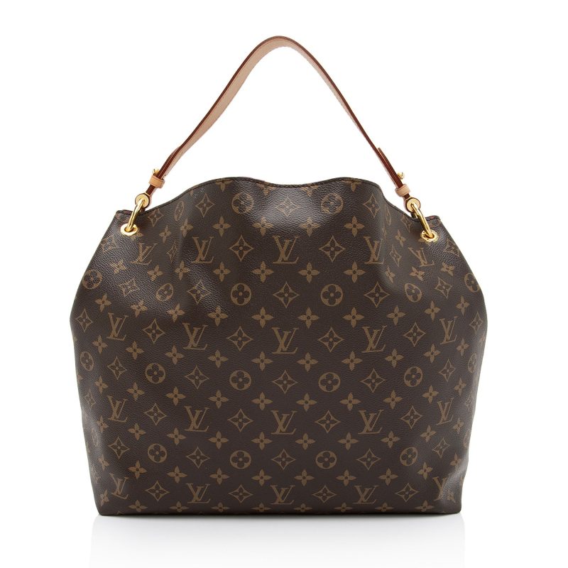 Louis Vuitton Monogram Canvas Graceful MM Hobo (SHF-PRLVbc) - Image 2