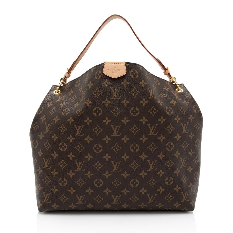 Louis Vuitton Monogram Canvas Graceful MM Hobo (SHF-PRLVbc) - Image 16