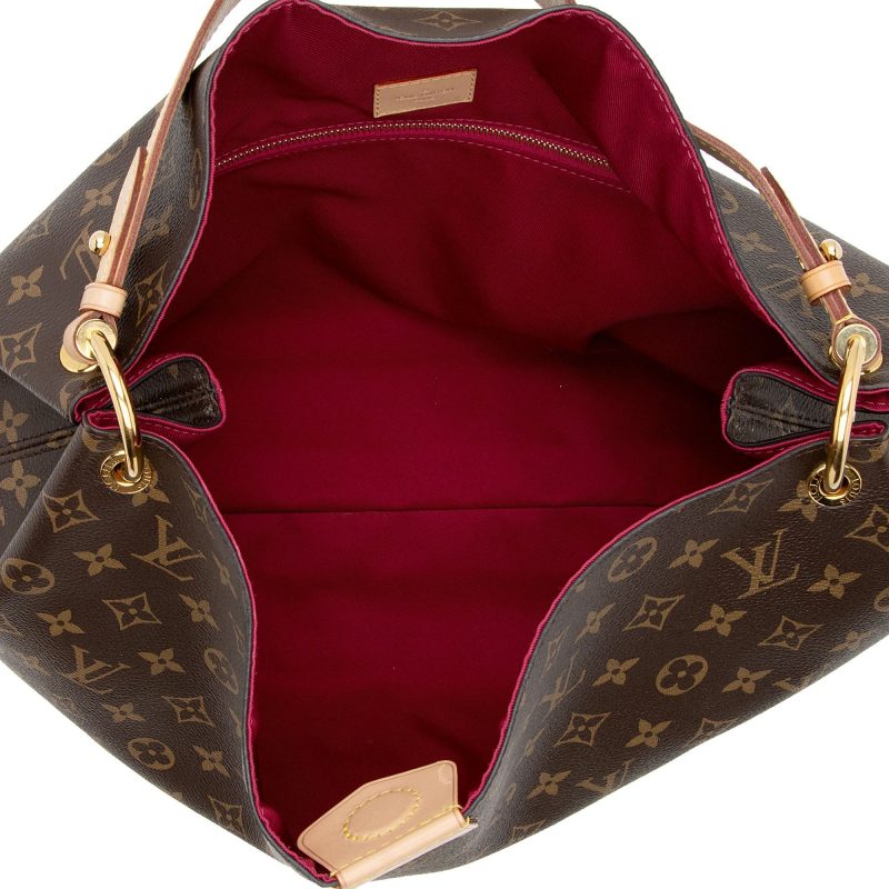 Louis Vuitton Monogram Canvas Graceful MM Hobo (SHF-PRLVbc) - Image 6