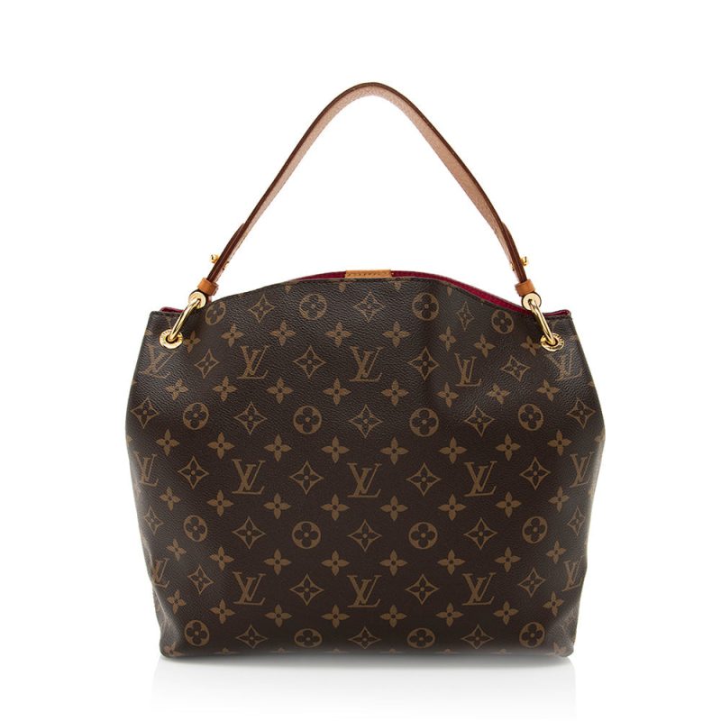 Louis Vuitton Monogram Canvas Graceful PM Hobo (SHF-19963) - Image 2
