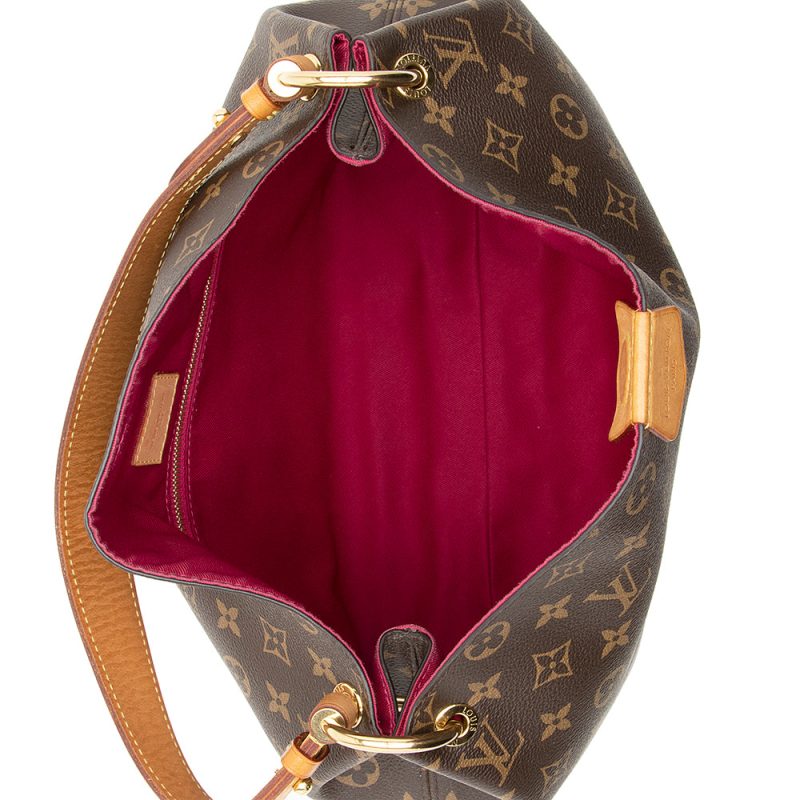 Louis Vuitton Monogram Canvas Graceful PM Hobo (SHF-19963) - Image 6