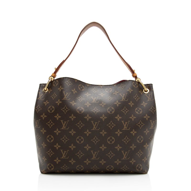 Louis Vuitton Monogram Canvas Graceful PM Hobo (SHF-20956) - Image 2